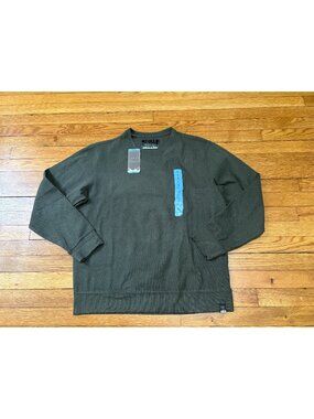 Jachs New York Mens Sweatshirt Size Large Green Crew Neck Pullover NEW NWT